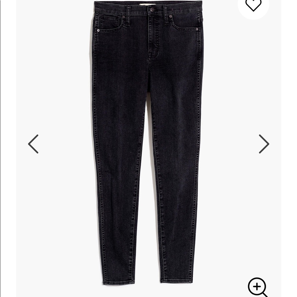 Madewell high rise skinny jeans in eclipse wash